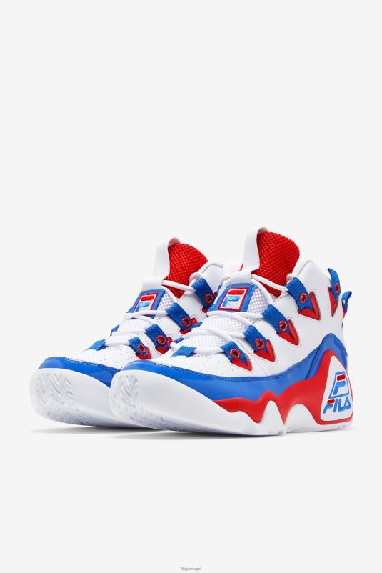 PPH0J103 branco/vermelho/azul FILA fila grant hill 1 masculino branco/vermelho/azul