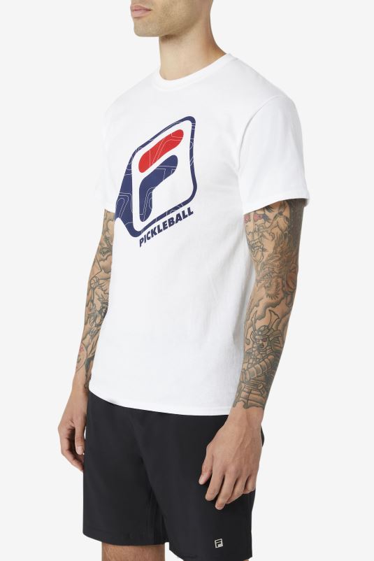 PPH0J1114 branco FILA camiseta fila branca pickleball paddle