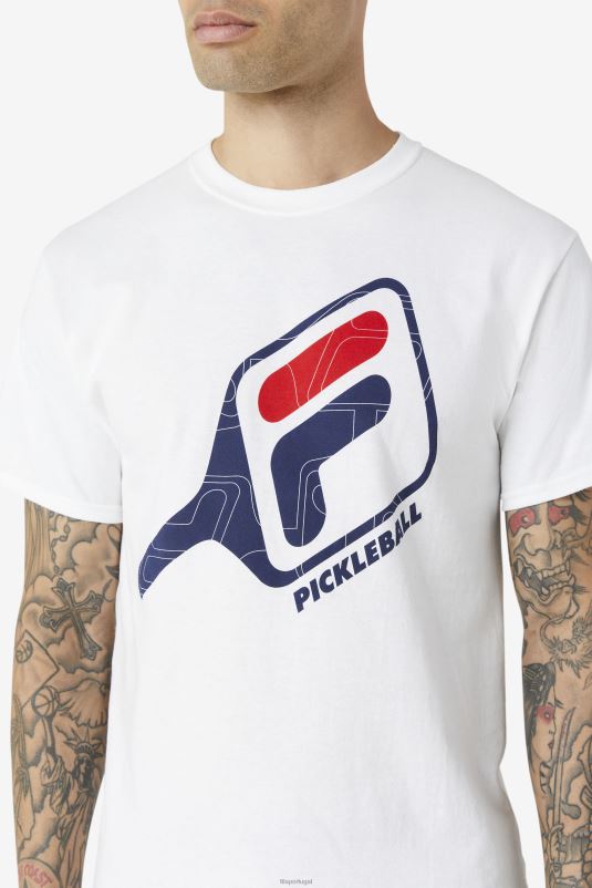 PPH0J1114 branco FILA camiseta fila branca pickleball paddle