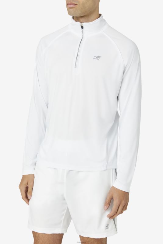 PPH0J1116 branco FILA fila pickleball branco 1/4 zip
