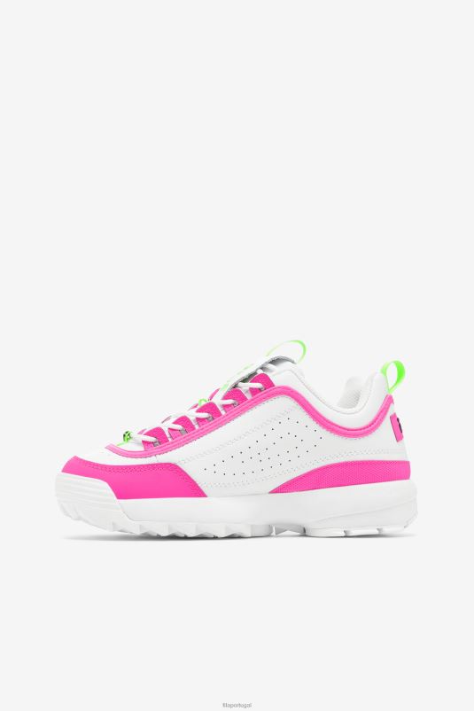 PPH0J1155 branco/rosa/verde FILA fila disruptor 2 premium branco/rosa/verde feminino