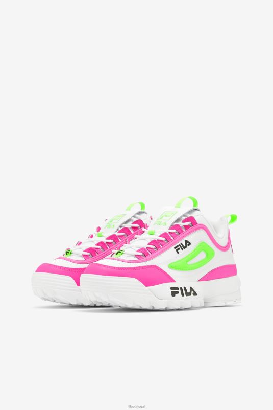 PPH0J1155 branco/rosa/verde FILA fila disruptor 2 premium branco/rosa/verde feminino