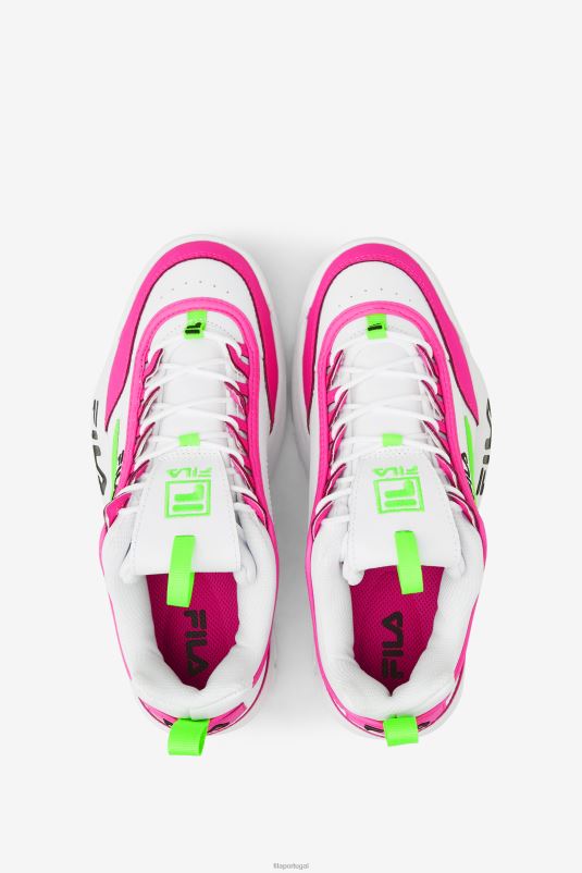 PPH0J1155 branco/rosa/verde FILA fila disruptor 2 premium branco/rosa/verde feminino
