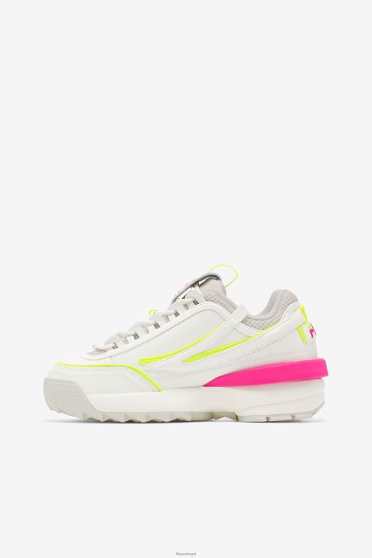 PPH0J1171 branco/areia branca/rosa glo FILA fila disruptor 2 exp feminino branco/areia branca/rosa glo