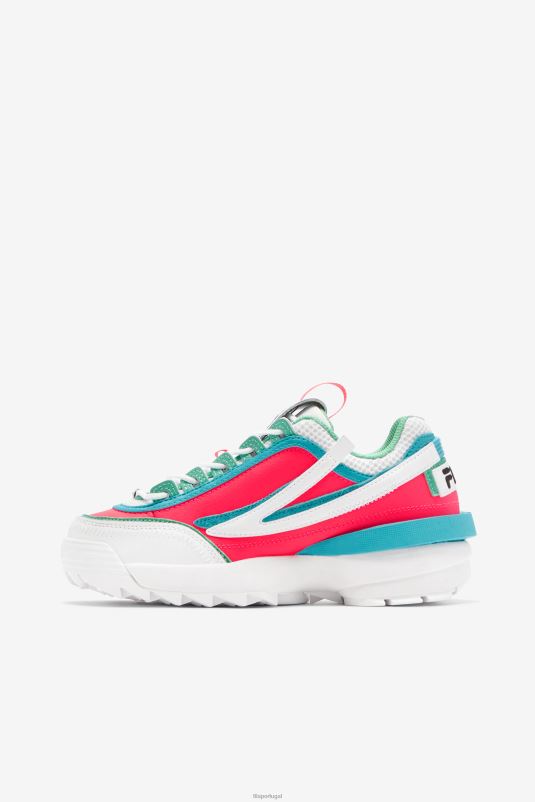PPH0J1172 branco/rosa diva/azul FILA disruptor 2 exp fila branco/diva rosa/azul feminino