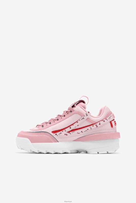 PPH0J1174 blush coral/rosa/branco FILA fila coral blush/rosa/branco feminino disruptor 2 exp