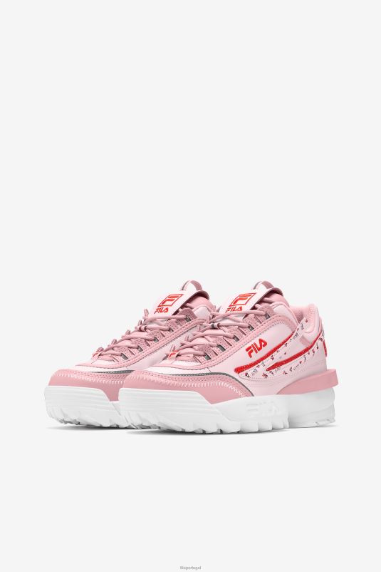 PPH0J1174 blush coral/rosa/branco FILA fila coral blush/rosa/branco feminino disruptor 2 exp