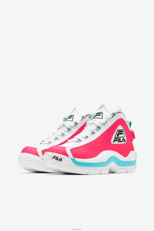 PPH0J1187 branco/rosa diva/azul FILA feminino grant hill 2 branco/diva rosa/azul fila