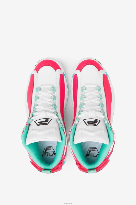 PPH0J1187 branco/rosa diva/azul FILA feminino grant hill 2 branco/diva rosa/azul fila