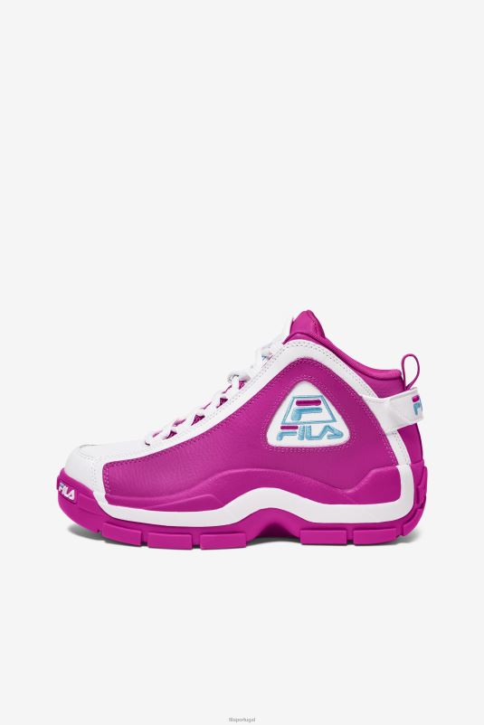PPH0J1189 rosa glo/branco/azul FILA fila grant hill 2 feminino rosa glo/branco/bluefish