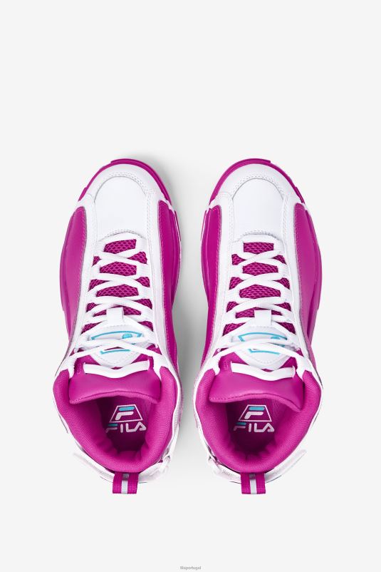 PPH0J1189 rosa glo/branco/azul FILA fila grant hill 2 feminino rosa glo/branco/bluefish