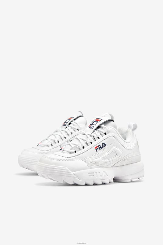 PPH0J1190 branco/marinho/vermelho FILA disruptor 2 premium fila feminino branco/marinho/vermelho