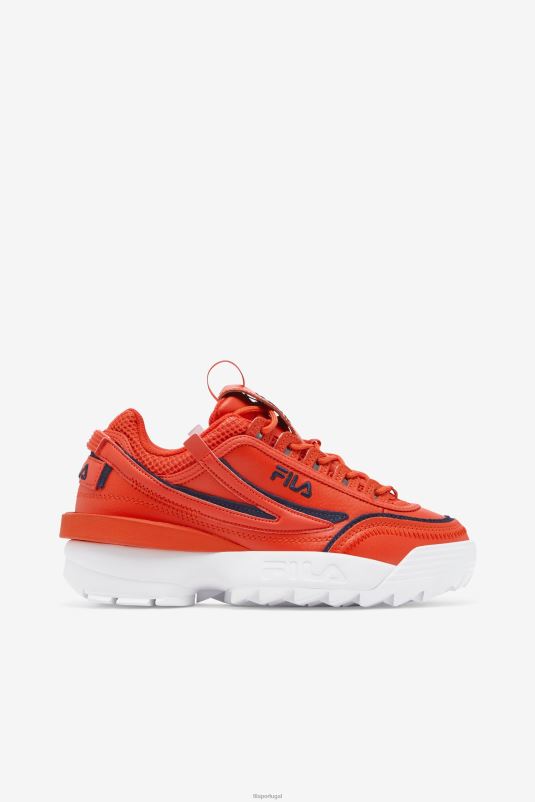 PPH0J1196 orangecom/navy/white FILA disruptor 2 exp feminino fila orangecom/navy/white