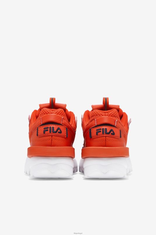 PPH0J1196 orangecom/navy/white FILA disruptor 2 exp feminino fila orangecom/navy/white