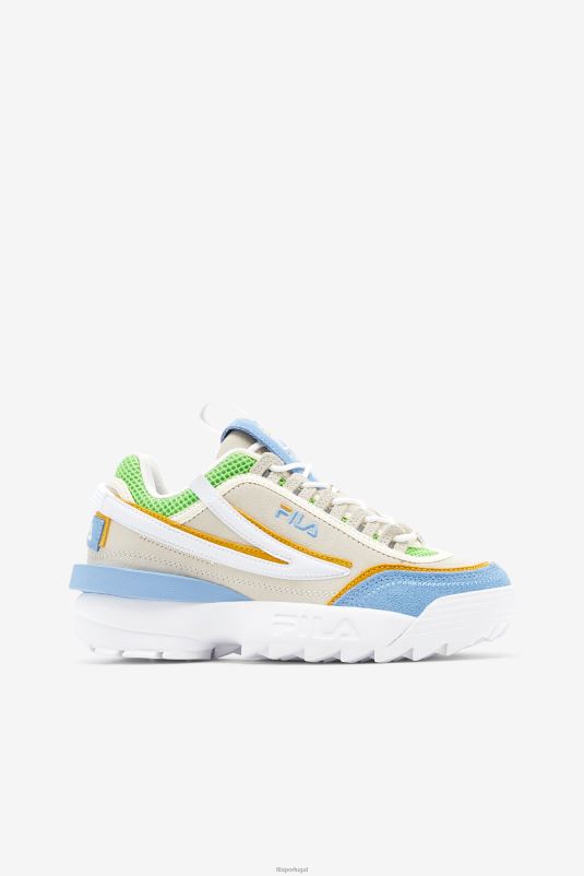 PPH0J1203 branco/azul crepúsculo/verde jasmim FILA branco/azul crepúsculo/verde jasmim fila disruptor 2 exp feminino