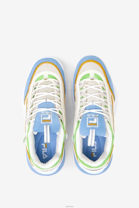 PPH0J1203 branco/azul crepúsculo/verde jasmim FILA branco/azul crepúsculo/verde jasmim fila disruptor 2 exp feminino