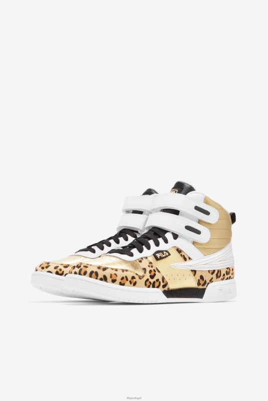 PPH0J1204 ouro metálico/branco/preto FILA fila metálico dourado/branco/preto feminino f-14 metálico