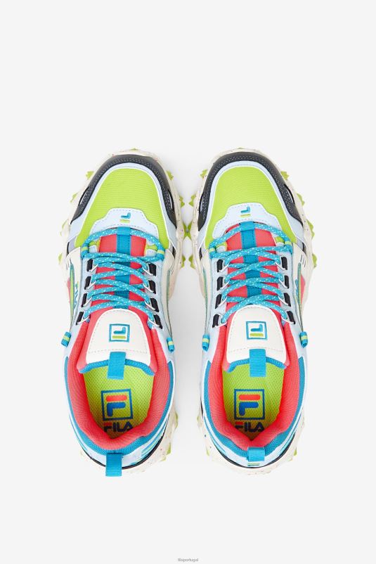 PPH0J1214 diva rosa/prata/ponche limão FILA oakmont tr fila diva feminino rosa/prata/limão