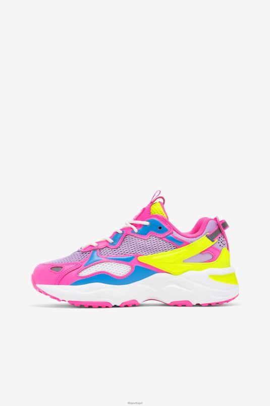 PPH0J1254 pétala de açafrão/rosa/amarelo FILA pétala de açafrão/rosa/amarelo ray tracer apex fila feminino