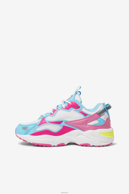 PPH0J1255 branco/rosa glo/azul FILA fila feminino ray tracer apex branco/rosa glo/bluefish