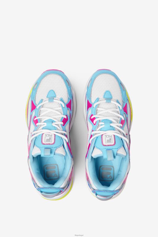 PPH0J1255 branco/rosa glo/azul FILA fila feminino ray tracer apex branco/rosa glo/bluefish