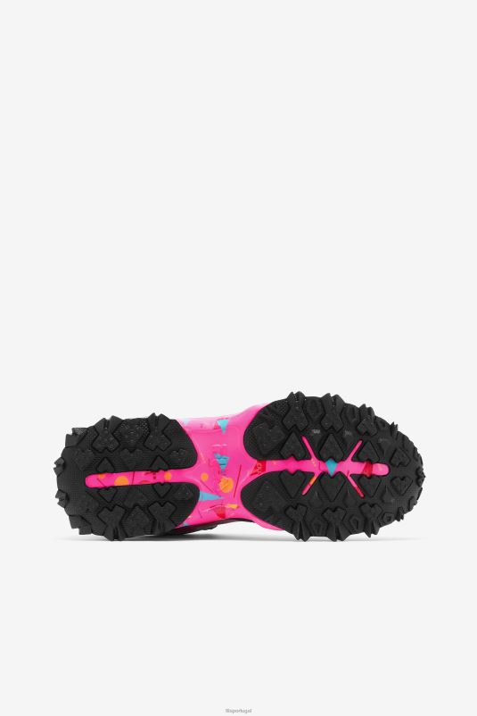 PPH0J1261 preto/rosa glo/azul FILA fila oakmont tr feminino preto/rosa glo/bluefish