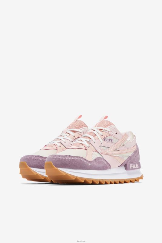 PPH0J1267 chicote de gemada/rosa/pêssego FILA fila feminino sandenal orbit eggnog/rosa/pêssego chicote