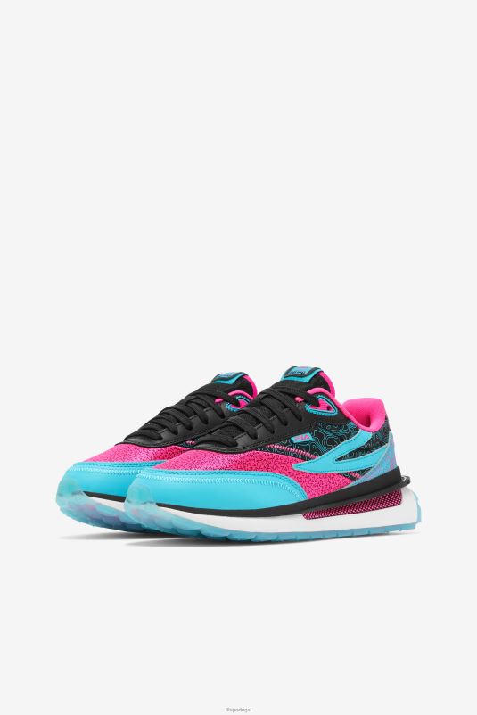 PPH0J1276 preto/rosa brilhante/branco FILA fila preto/rosa glo/branco renno feminino