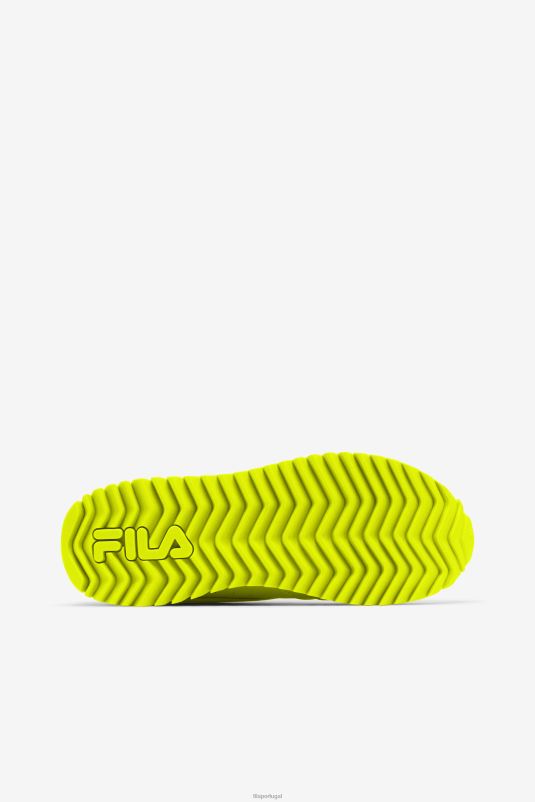 PPH0J1298 amarelo/preto/branco brilhante FILA orbit stripe feminino fila amarelo/preto/branco brilhante