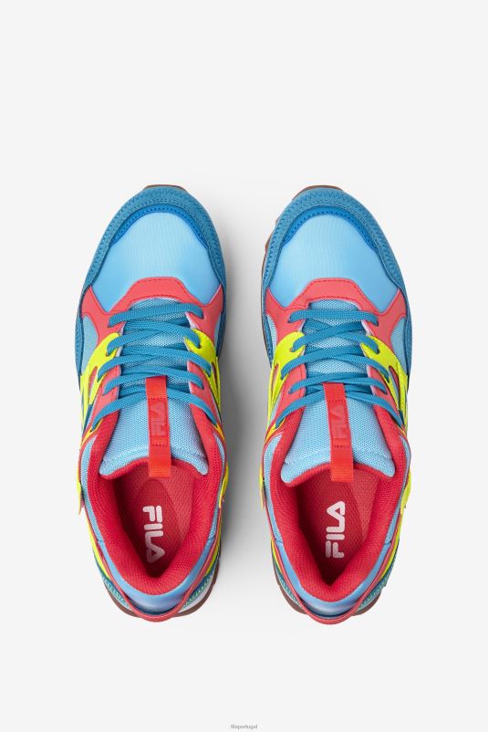 PPH0J1304 anchova/amarelo/coral ardente FILA sandenal feminino orbit fila bluefish/amarelo/fiery coral