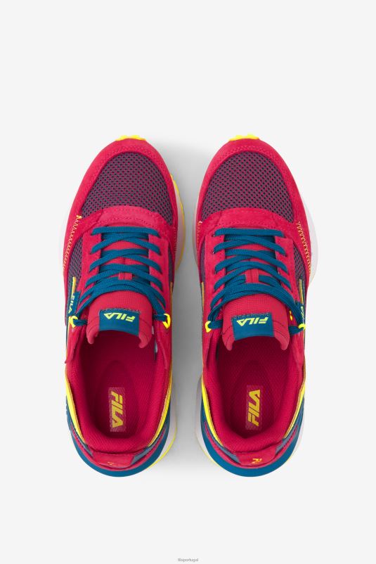 PPH0J1312 rosa diva/azul mykonos/amarelo FILA fila diva rosa/mykonos azul/amarelo feminino renno n-generação