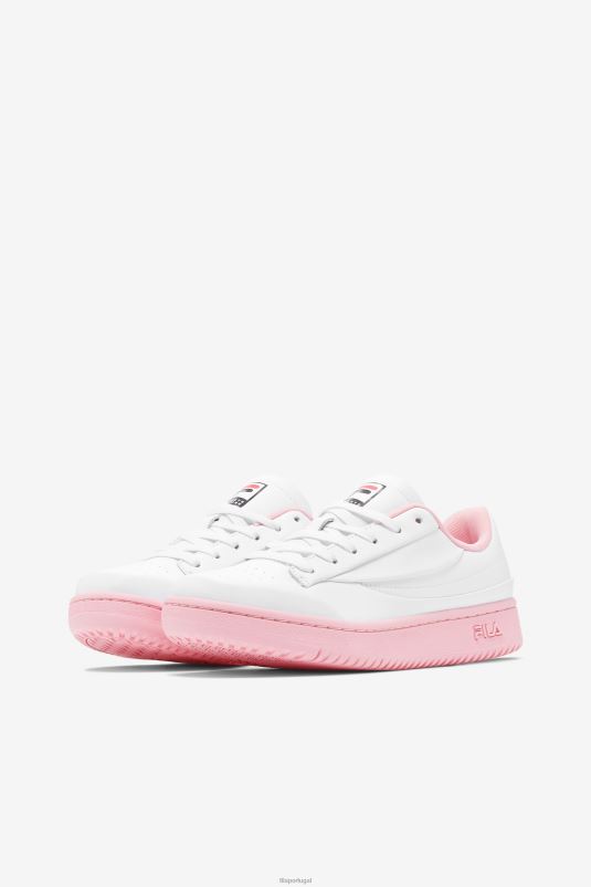PPH0J1314 branco/coral blush/preto FILA tênis branco/coral blush/preto feminino original lux x barneys fila