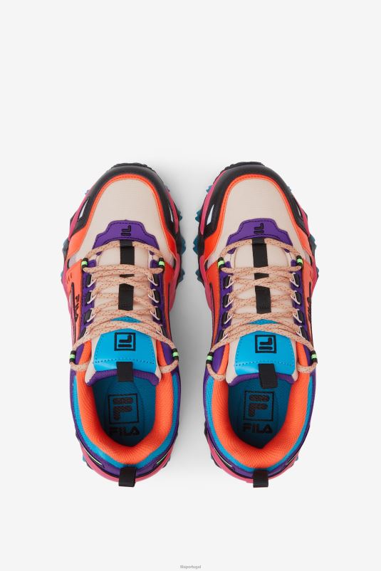 PPH0J1322 cru/rosa camélia/roxo FILA oakmont tr fila feminino cru/rosa camélia/roxo feminino