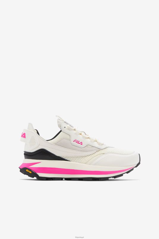 PPH0J1334 branco/rosa glo/preto FILA r1 runner x barneys fila feminino branco/rosa glo/preto