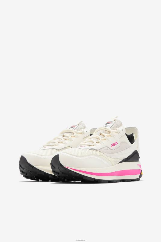 PPH0J1334 branco/rosa glo/preto FILA r1 runner x barneys fila feminino branco/rosa glo/preto