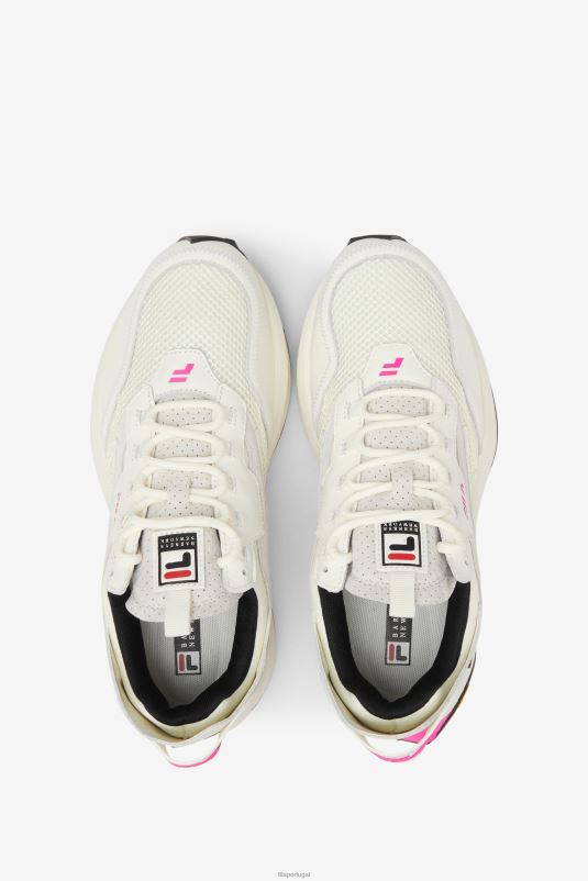 PPH0J1334 branco/rosa glo/preto FILA r1 runner x barneys fila feminino branco/rosa glo/preto