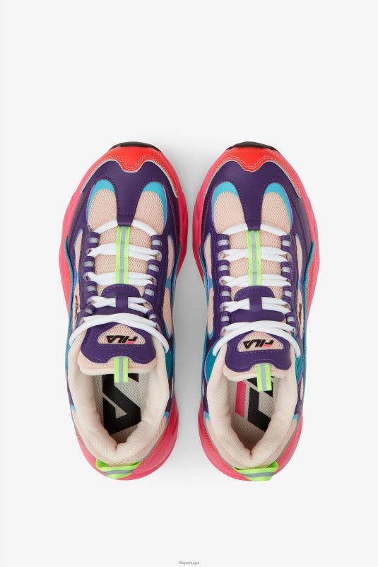 PPH0J1336 cru/roxo/rosa camélia FILA fila cru/roxo/camélia rosa trigate feminino