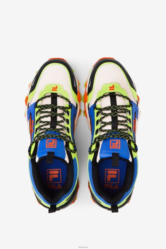 PPH0J138 gardênia/preto/laranja FILA gardênia/preto/laranja masculino oakmont tr fila