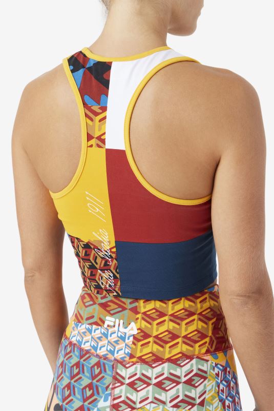 PPH0J1380 amarelo/branco/ruibarbo/oceano FILA amarelo/branco/ruibarbo/oceano zhuri tank fila