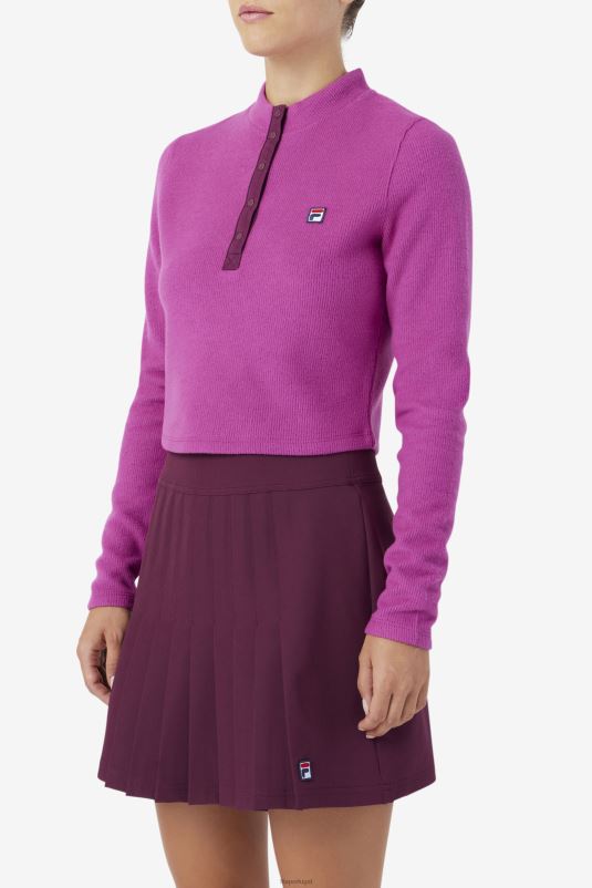 PPH0J1388 vermelho/pot-pourri FILA josie meia zip top fila rouge/potpourri