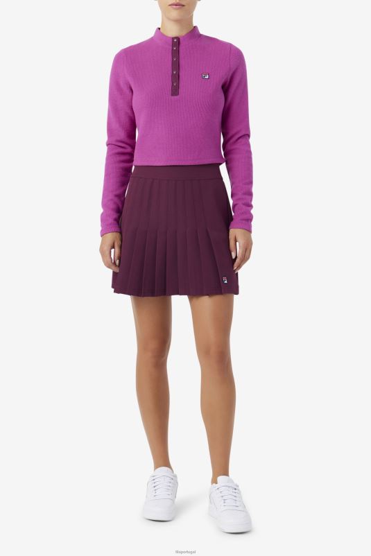 PPH0J1388 vermelho/pot-pourri FILA josie meia zip top fila rouge/potpourri