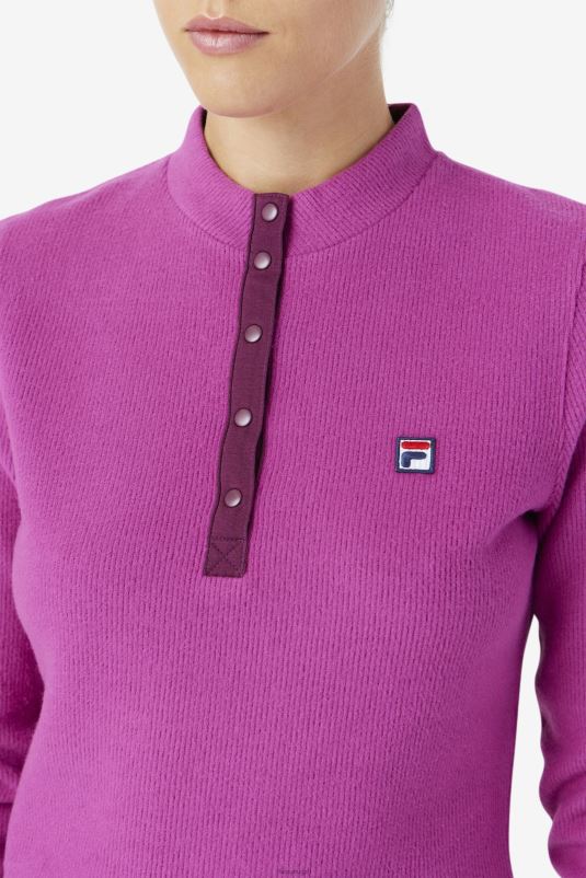 PPH0J1388 vermelho/pot-pourri FILA josie meia zip top fila rouge/potpourri