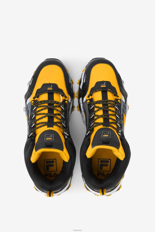 PPH0J14 dourado/preto/cinza glaciar FILA oakmont tr mid fila masculino gold/black/glacier grey