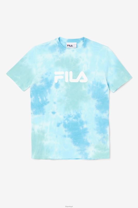 PPH0J1403 branco/splish/tudo/latigo bay FILA Antecipadamente Desperdício Tchau tchau tie dye tee white/splish/all/latigo bay fila