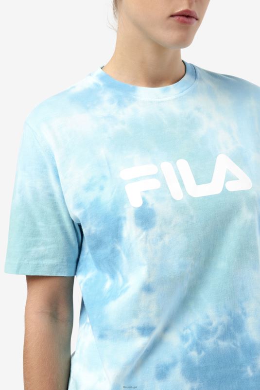 PPH0J1403 branco/splish/tudo/latigo bay FILA Antecipadamente Desperdício Tchau tchau tie dye tee white/splish/all/latigo bay fila