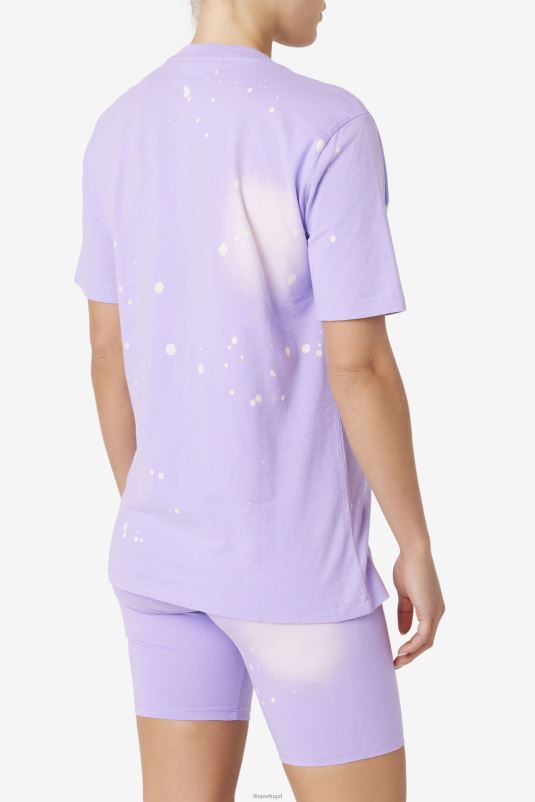 PPH0J1406 tie-dye viola FILA Alívio Desprezo tie dye tee fila viola tie dye