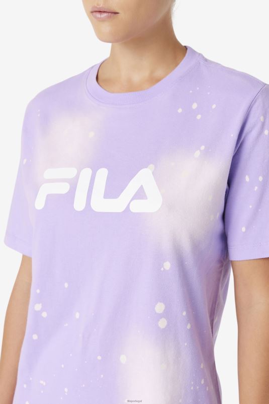 PPH0J1406 tie-dye viola FILA Alívio Desprezo tie dye tee fila viola tie dye
