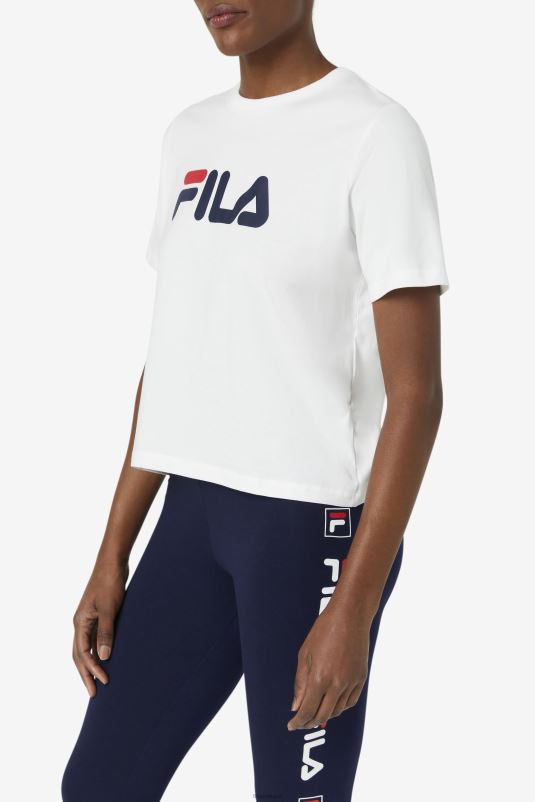 PPH0J1408 branco FILA camiseta fila branca miss eagle