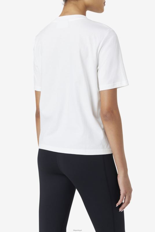 PPH0J1409 branco/rosa brilho/roxo hebe FILA miss eagle tee branco/rosa brilho/roxo hebe fila