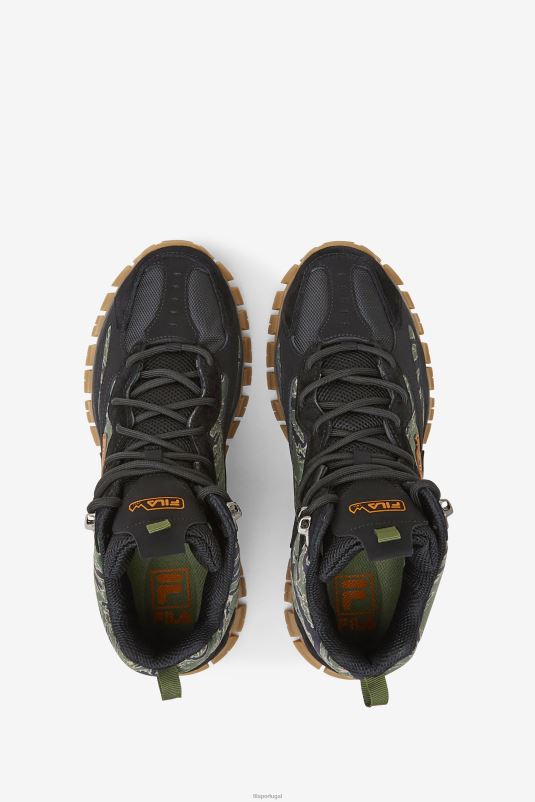 PPH0J141 preto/cebolinha/goma FILA fila ray tracer tr 2 mid preto/cebolinha/goma masculino